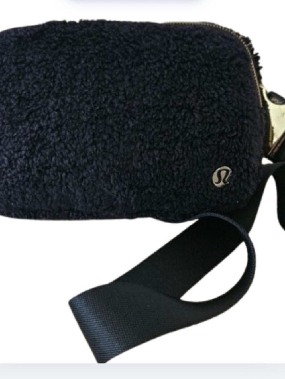 LULULEMON BLACK BELT BAG, Lululemon Faux Fur Fanny Pack, Fleece Belt Bag